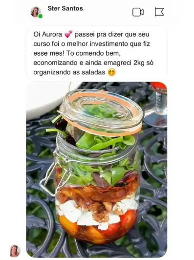 Mensagem de aluna 6